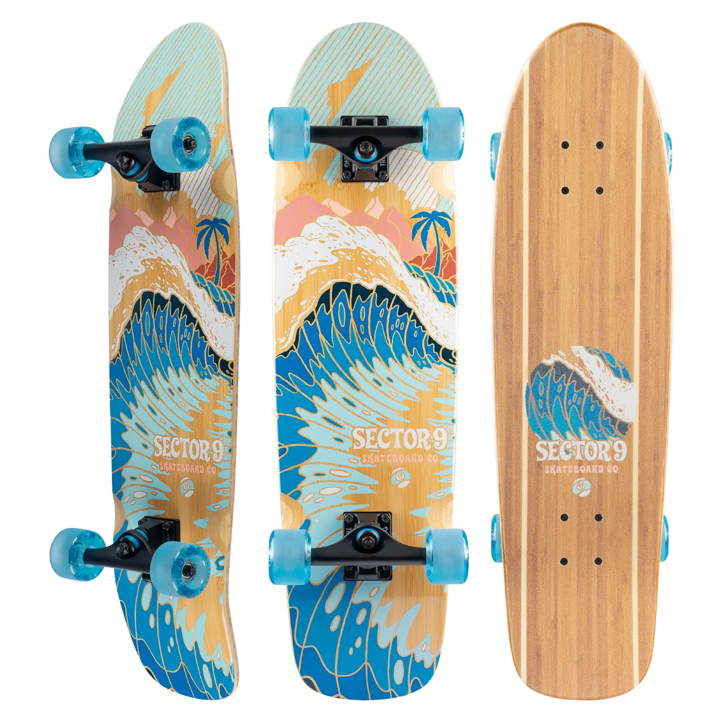 Sector 9 Bamboozler Bora Bora Cruiser Complete