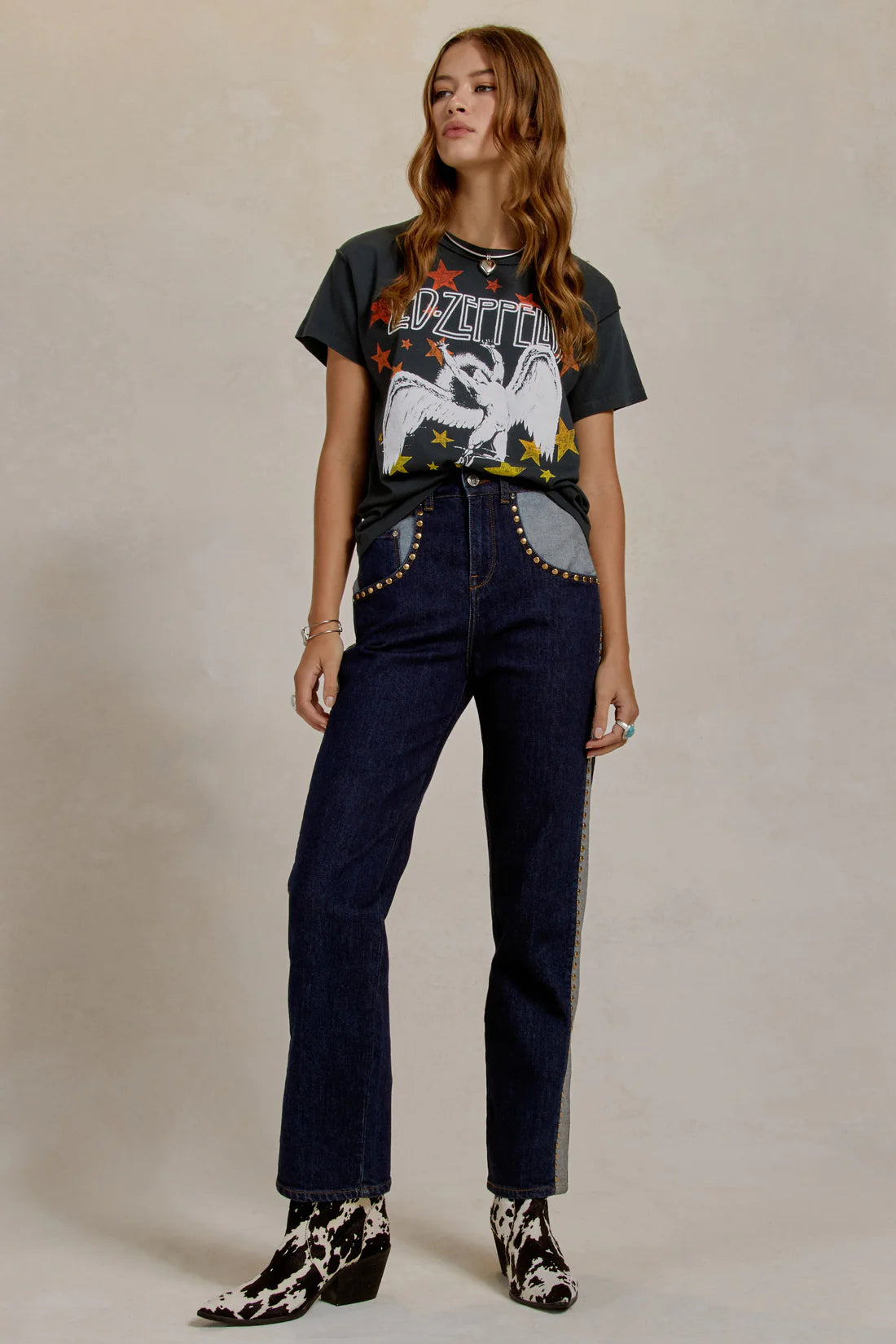 Daydreamer Led Zeppelin Icarus Stars Reverse BF T-Shirt