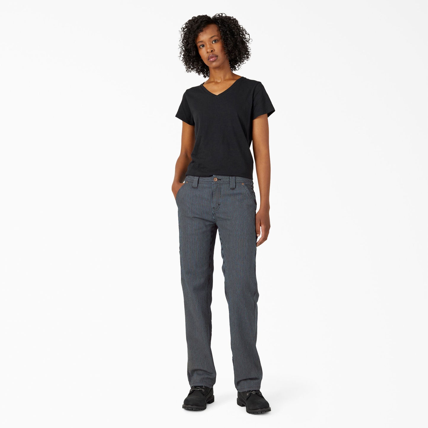 Dickies Women's Hickory Stripe Carpenter Pant