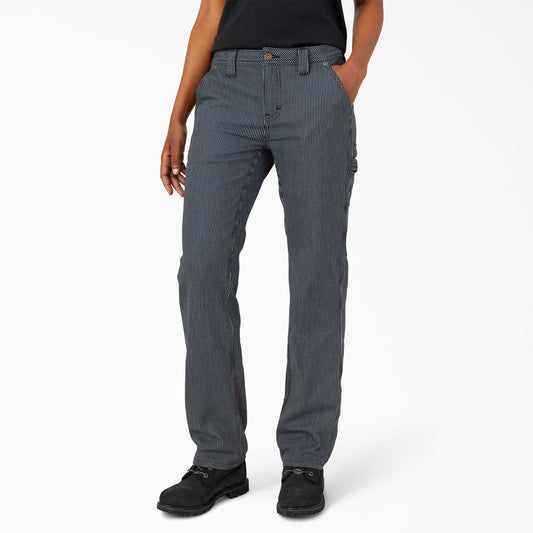Dickies Women's Hickory Stripe Carpenter Pant