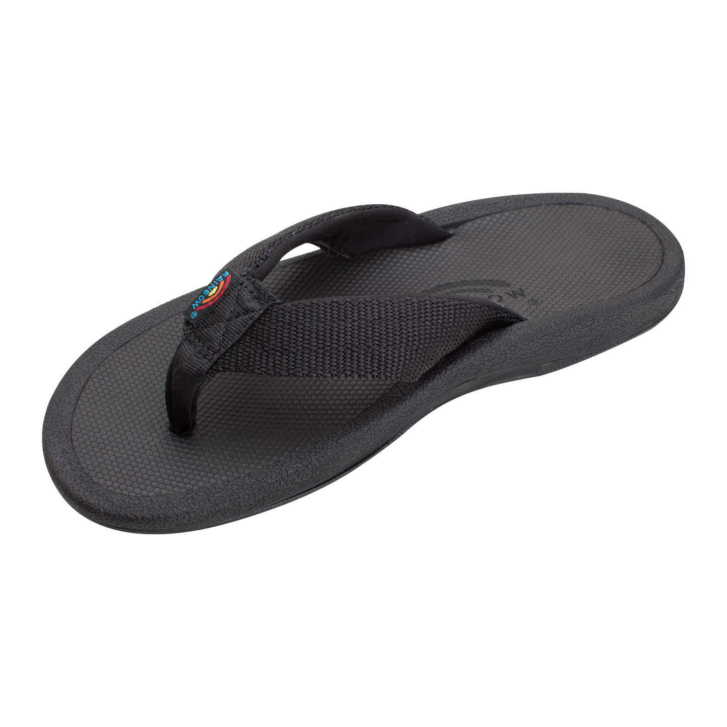 Rainbow Mariner Black Sandal