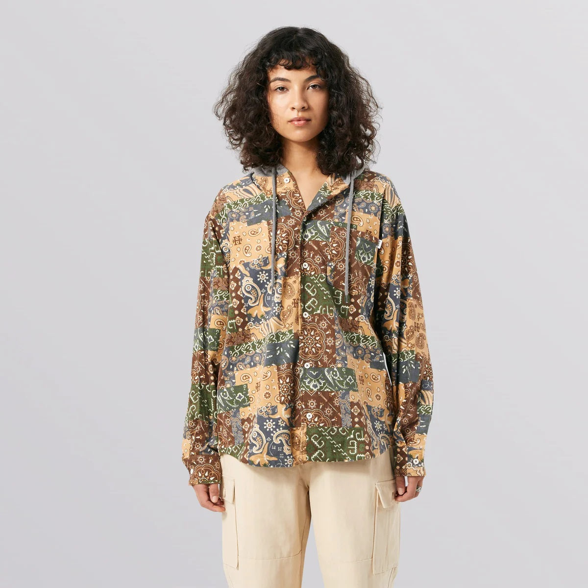 Huf Patchwork Cord Hooded Jacket
