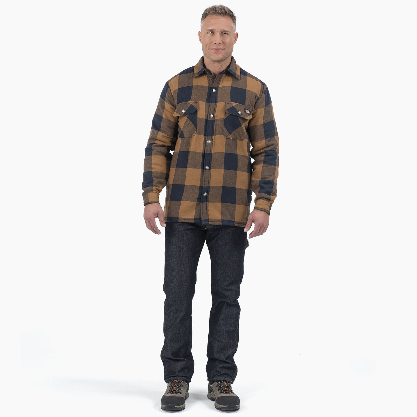 Dickies Sherpa Lined Flannel Shirt Jacket