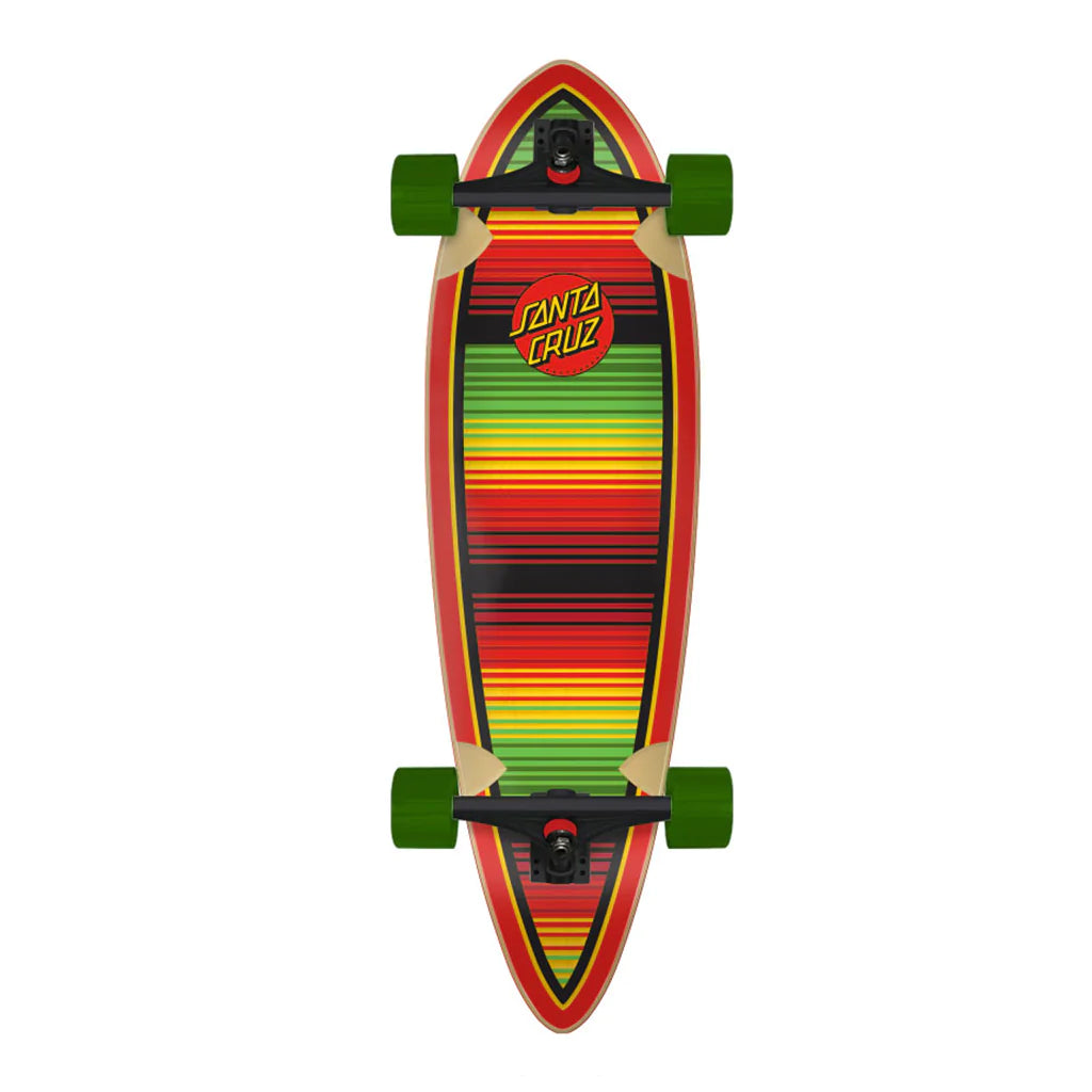 Santa Cruz Serape Dot Pintail Longboard Complete