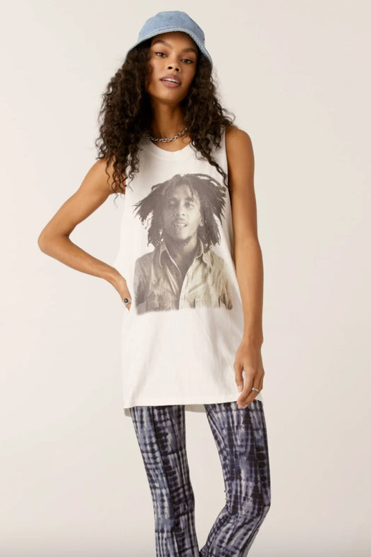 Daydreamer Bob Marley Boyfriend Muscle Tank