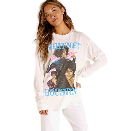 Daydreamer Whitney Houston Dance With Somebody L/S T-Shirt