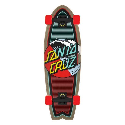 Santa Cruz Wave Dot Splice Shark Cruiser Complete