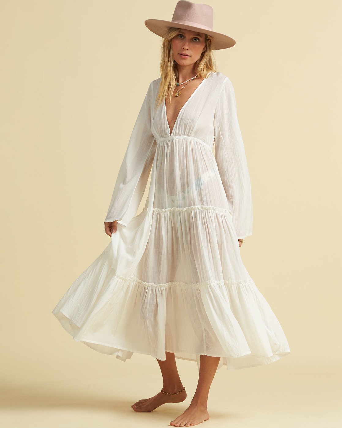 Billabong Salty Blonde Wander Lust Beach Cover Up