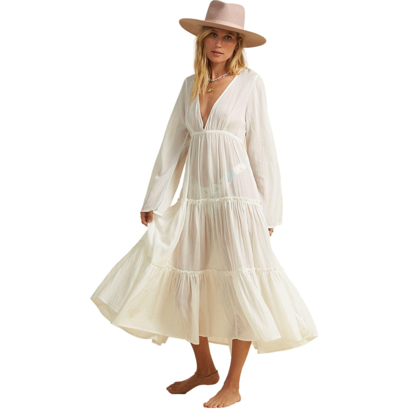 Billabong Salty Blonde Wander Lust Beach Cover Up
