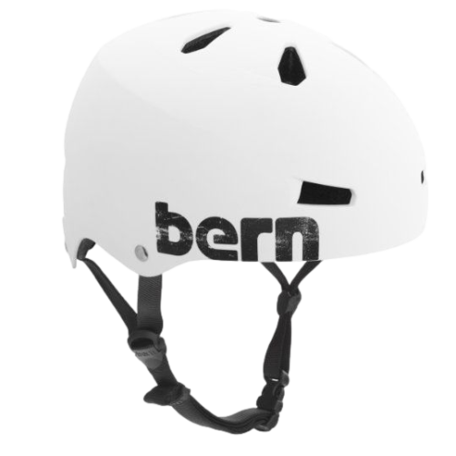 Bern Summer Satin White Helmet