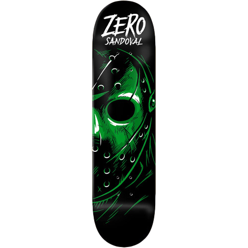 Zero Skateboard Deck Sandoval Fright Night Glow 8.5"
