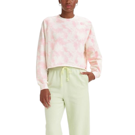 Levis Laundry Day Cropped Begonia Pink Sweatshirt
