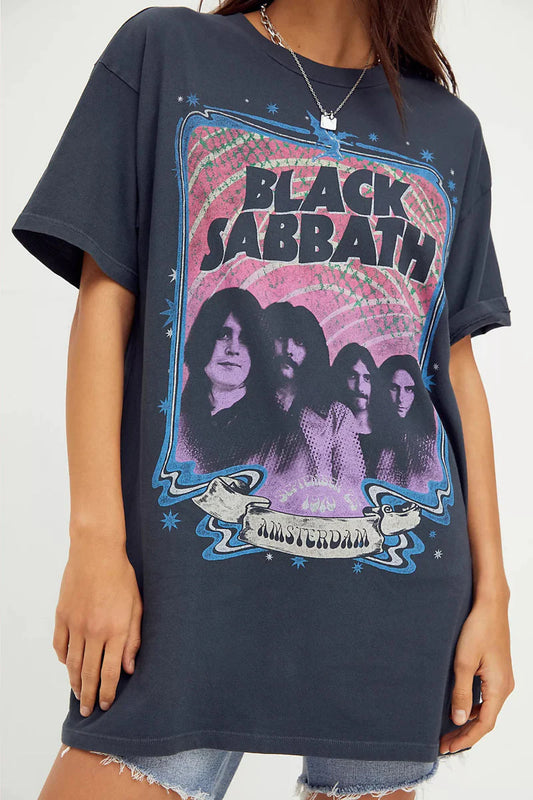 Daydreamer Black Sabbath Paradiso T-Shirt Dress