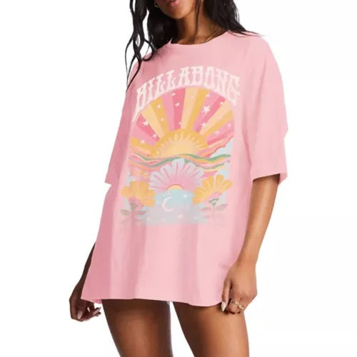 Billabong Good Vibes Soft Pink Tee