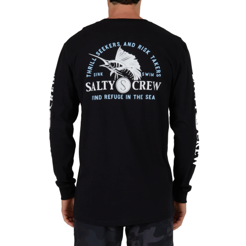 Salty Crew Yacht Club Long Sleeve Black Men's