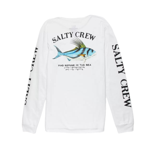 Salty Crew  Rooster Premium Long Sleeve Tee White Men's