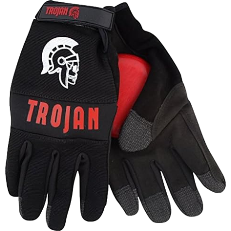 Trojan Longboard Black Slide Gloves