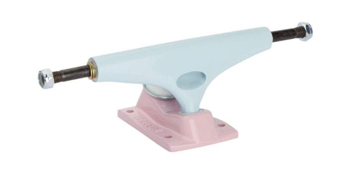 Krux K5 Pale Blue Pink DLK Standard Skateboard Trucks 8.0