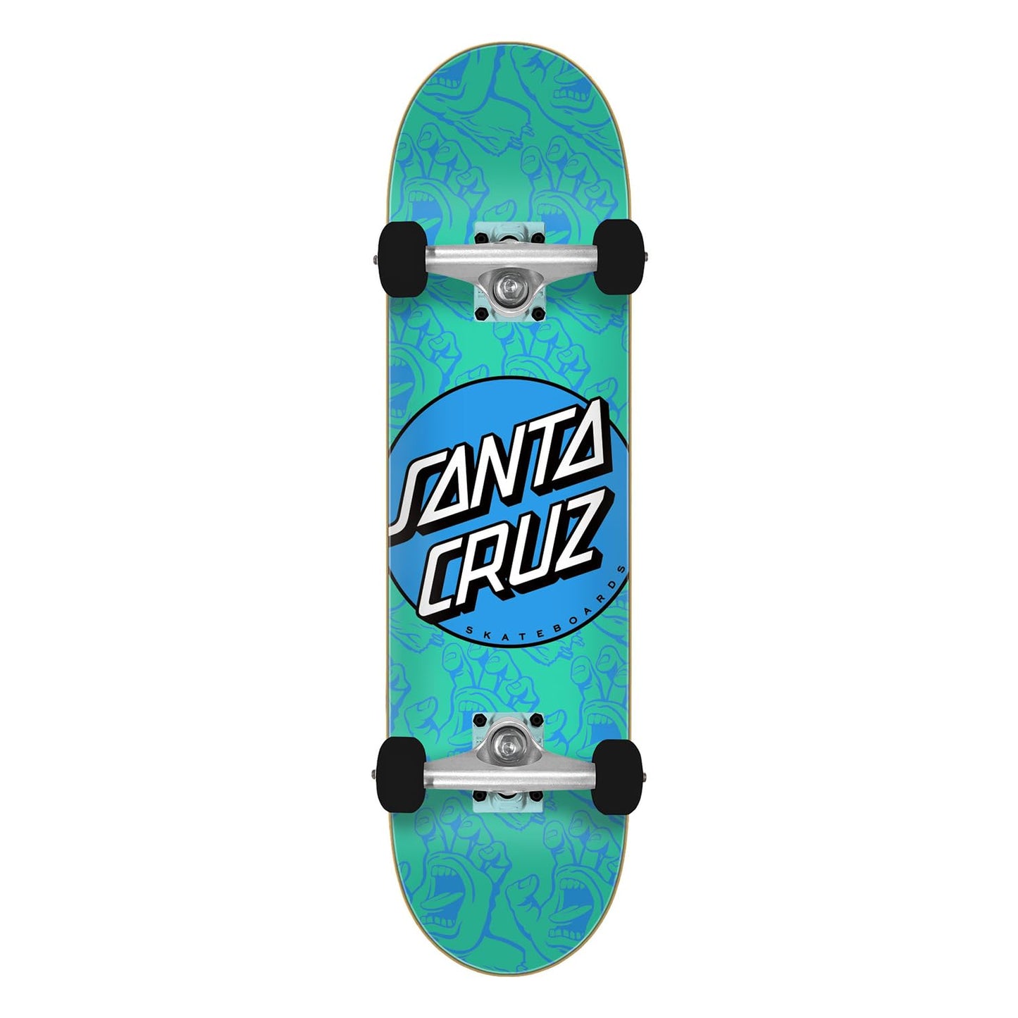 Other Dot Hands Mini 7.75in x 30.00in Santa Cruz Skateboard Complete (Blemished)