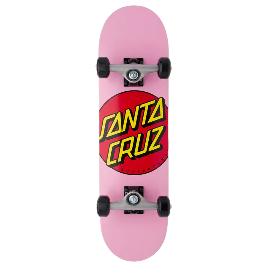 Santa Cruz Classic Dot Pink Micro Skateboard Complete 7.5"