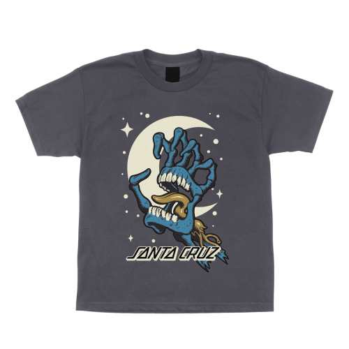 Santa Cruz Cosmic Bone Hand T-Shirt Youth Charcoal