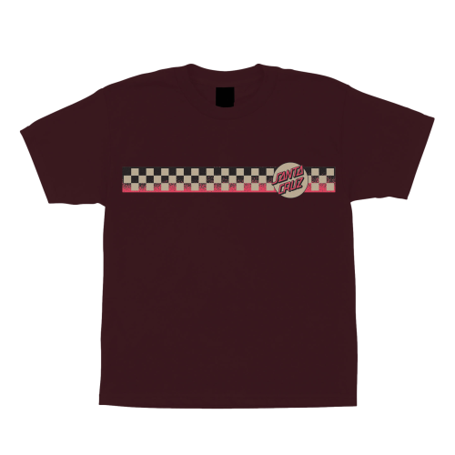 Santa Cruz Infinite Ringed Dot T-Shirt Youth  Maroon