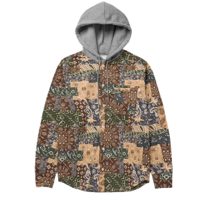 HUF  Patchwork Cord Hooded Jacket