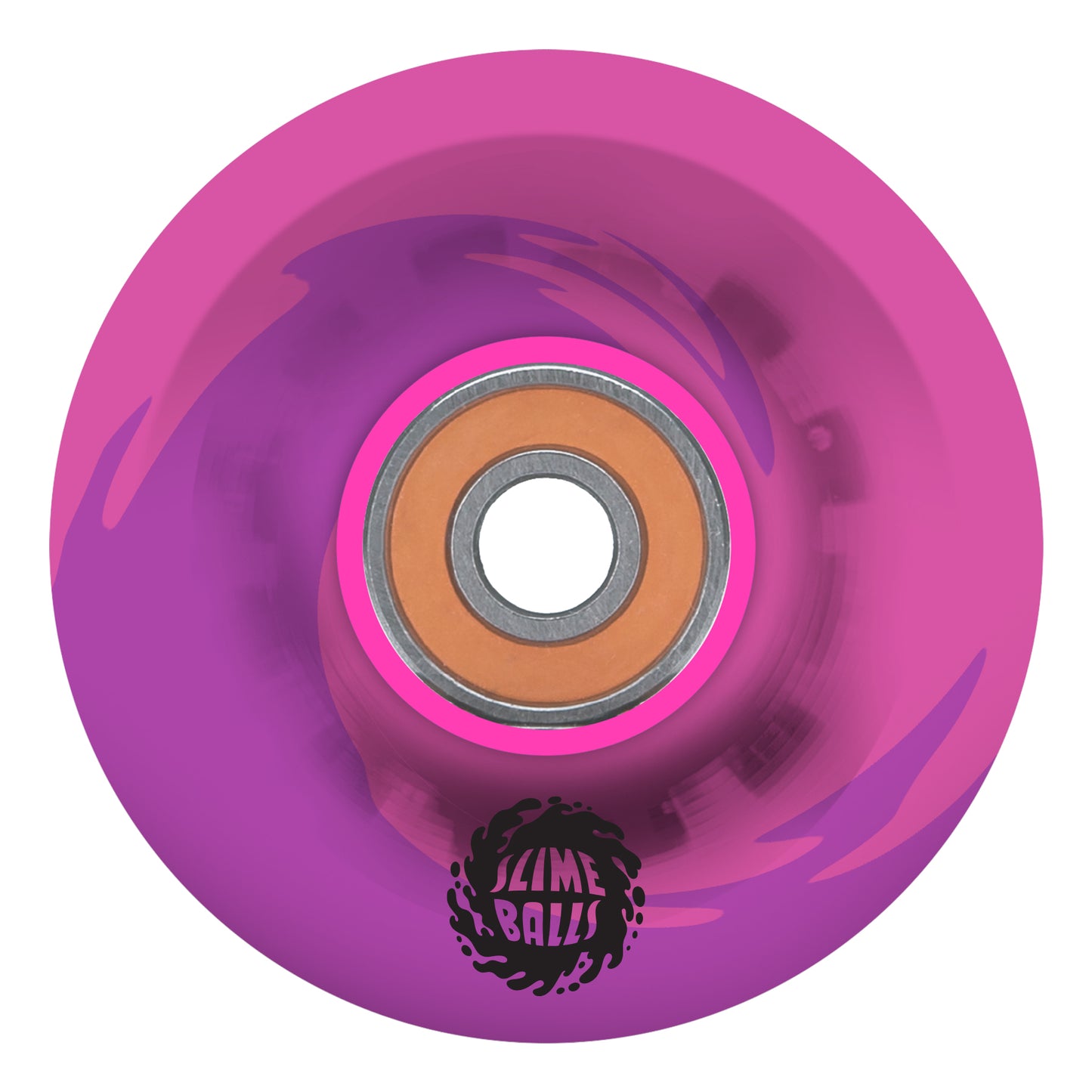 Slime Balls 60mm Light Ups OG Slime Pink/Purple 78a  Skateboard Wheels