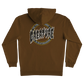 Creature Finest Flame P/O Hooded Heavyweight Sweatshirt Brown Mens