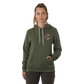 Santa Cruz Wave Dot P/O Hooded Relaxed Sweatshirt Womens Military Green