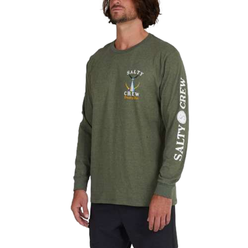 Salty Crew Tailed Standard Long Sleeve T-Shirt  Forest Green Men's