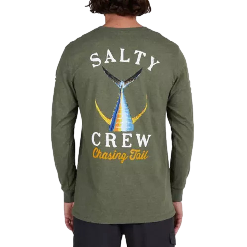 Salty Crew Tailed Standard Long Sleeve T-Shirt  Forest Green Men's