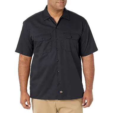 Dickies Short-Sleeve Work Shirt Mens Black