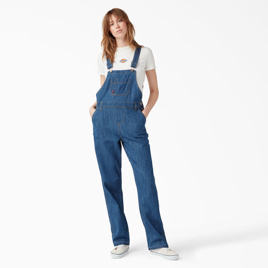 Dickies Relaxed Fit Bib Overalls Stonewashed