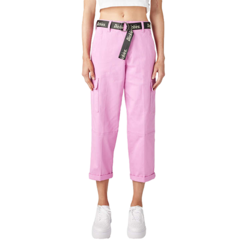 Dickies Relaxed Fit Cropped Cargo Pants Women's Pink