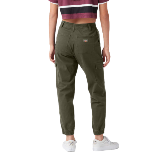 Dickies  High Rise Fit Cargo Jogger Pants Women's Olive