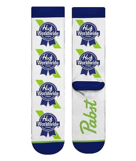 HUF X Logo White Socks
