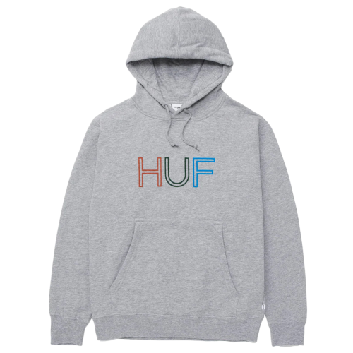 Huf HD Logo Hoodie Womens Grey