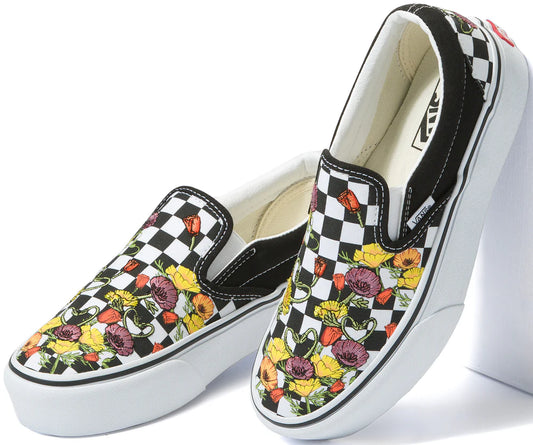 Vans Classic Slip-On Poppy Checker