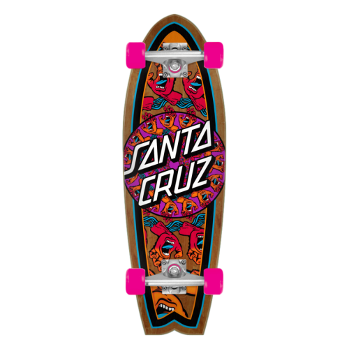 Santa Cruz Mandala Hand Shark Cruiser Skateboard