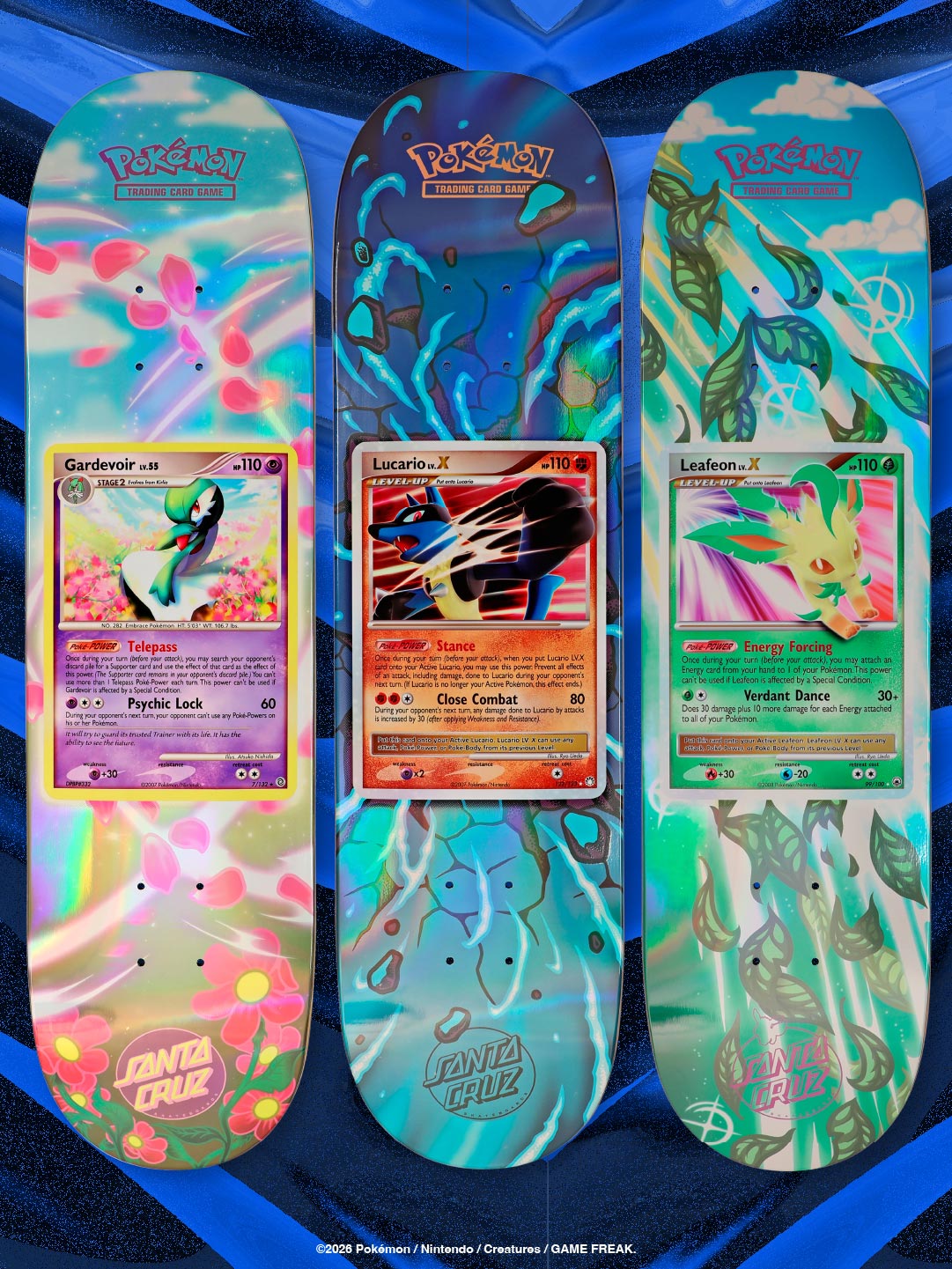 Santa Cruz X Pokemon Trading Card Game Blind Bag Skateboard Deck