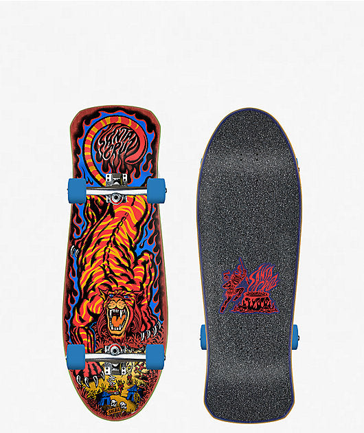 Santa Cruz Salba Tiger Reissue Premium Skate Board Cruiser Complete