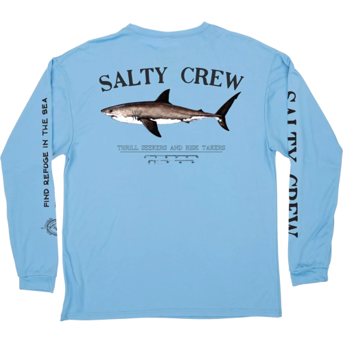 Salty Crew Bruce Long Sleeve Light Blue Men's