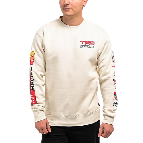 Huf x Toyota TRD Concept Natural Crewneck Sweatshirt Men s Cream