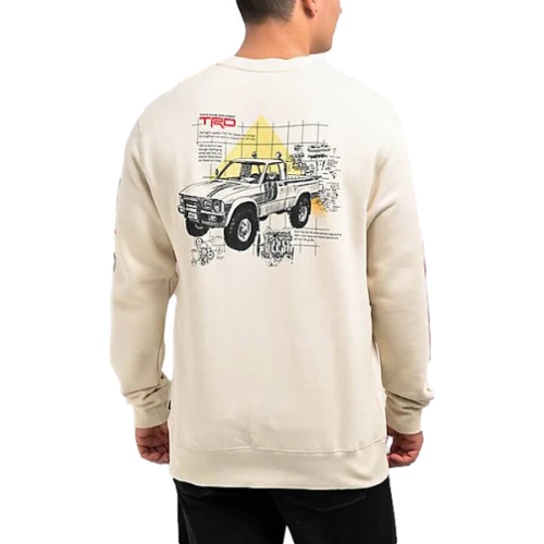 Huf x Toyota TRD Concept Natural Crewneck Sweatshirt Men's Cream