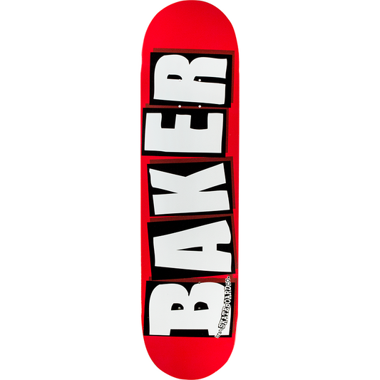 Baker Brand Logo Red/White Skateboard Deck 8.25"