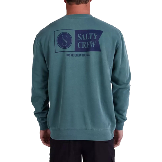 Salty Crew Alpha Overydyed Crewneck Sweatshirt
