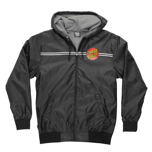 Santa Cruz Classic Dot Men's Hooded Windbreaker Jacket