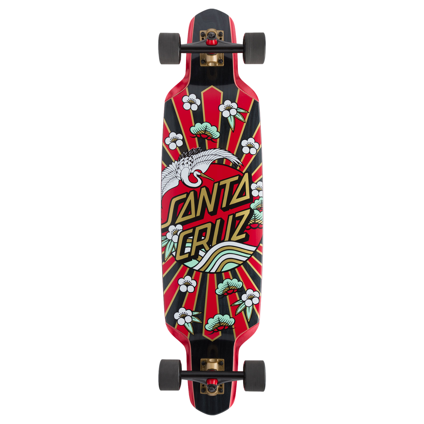 Santa Cruz Crane Dot Drop Down Longboard Complete