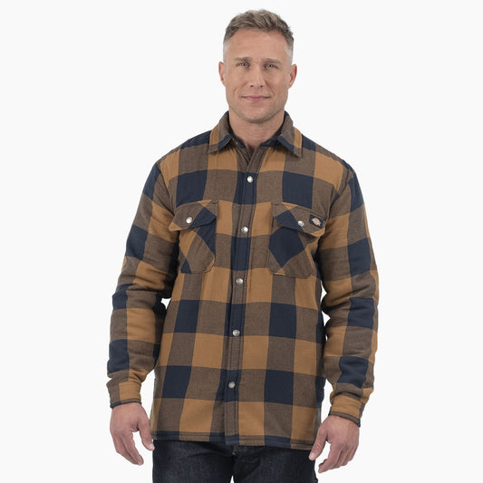 Dickies Sherpa Lined Flannel Shirt Jacket